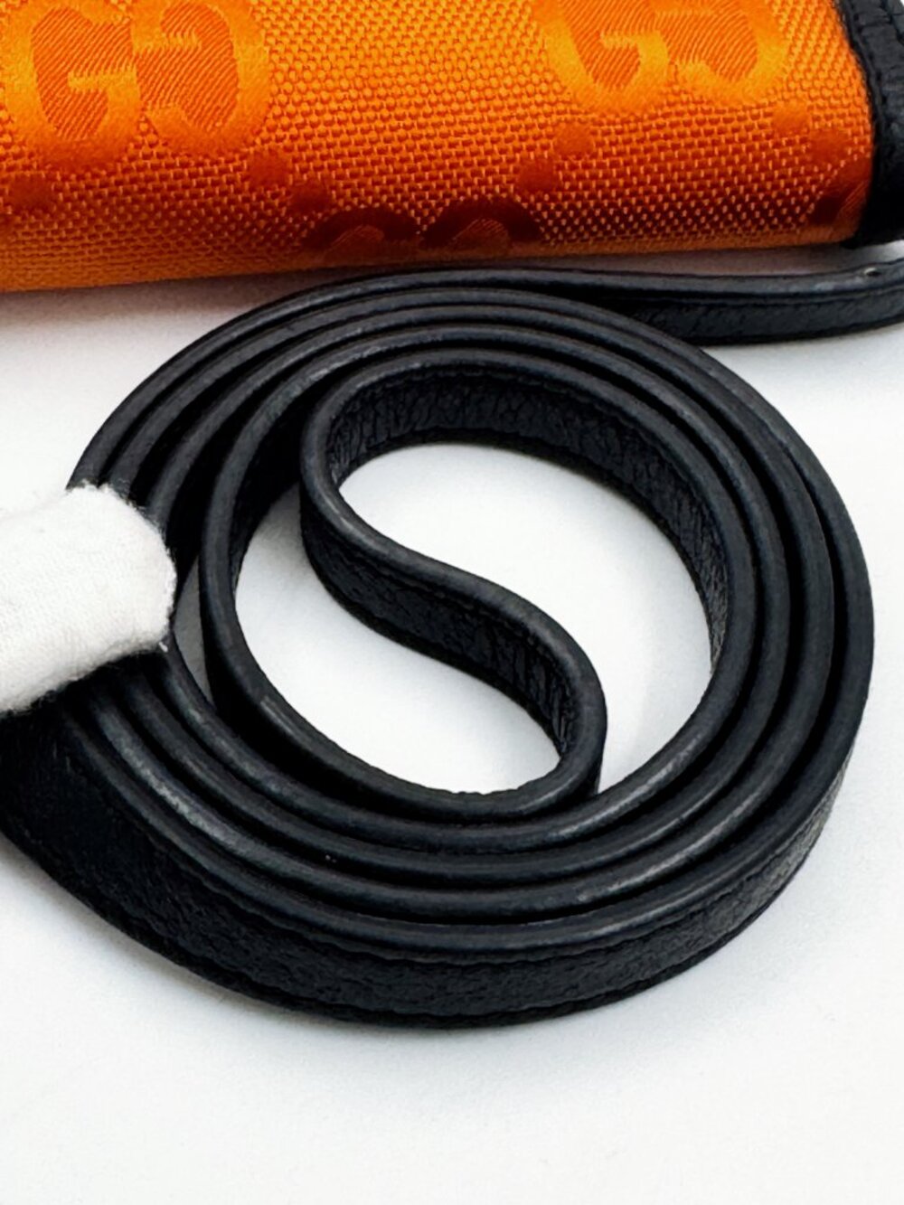 Gucci GG Monogram Orange Mini Crossbody Phone Bag - Picture 9 of 14